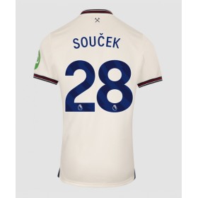 West Ham United Tomas Soucek #28 Borta Kläder 2025-26 Kortärmad